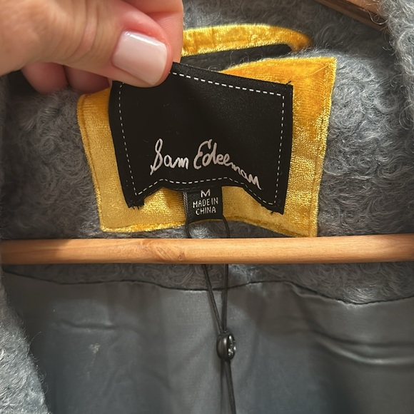 Sam Edelman solid Teddy coat (aspen sky)- size medium new with tags. - Picture 3 of 3